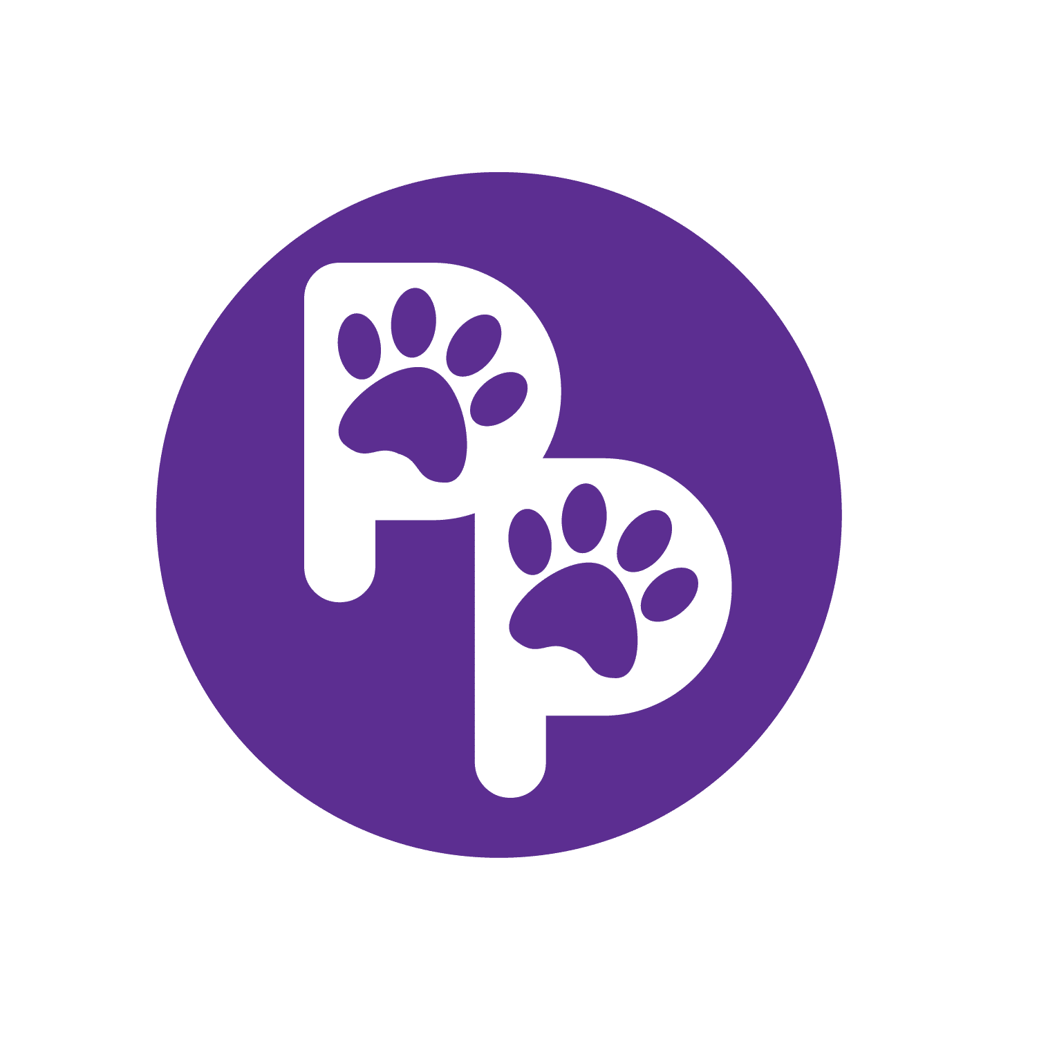 playful paws dog walking hoboken logo